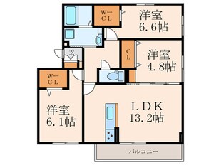 仮)D-room下到津の物件間取画像